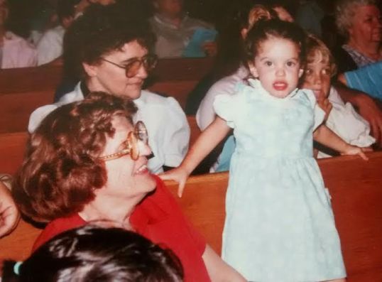 Grandmom and Me at Church